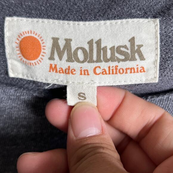 Mollusk Women's Crewneck Linen Gray Sweater Size S - Picture 6 of 7